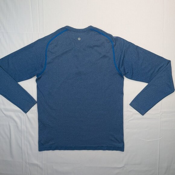 Lululemon Men's Metal Vent Breathe Long Sleeve Blue-Size M - Picture 4 of 9